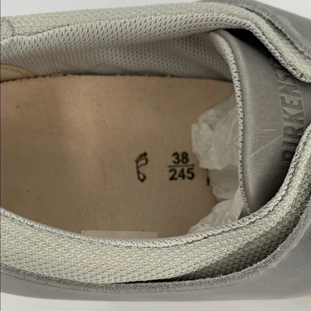 Birkenstock Minot sneaker shoe lace-up comfort gray off white wineb new 38 7